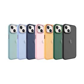 Apple iPhone 14 Uyumlu Turuncu Buzlu Sert PC Zore May Kapak Kılıf