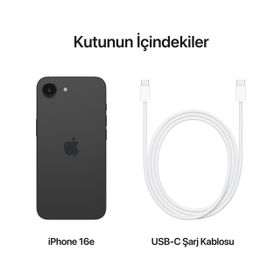 Apple iPhone 16e 256GB Siyah