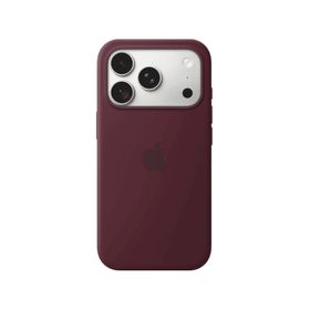 Apple iPhone 18 Pro Burgonya MagSafe Silikon Kılıf
