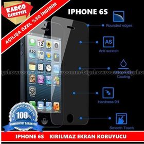 Apple iPhone 6S Ekran Koruyucu Uyumlu Kırılmaz Cam