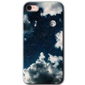 Apple iPhone 7 Gece Gökyüzü Baskılı Uyumlu Silikon Kılıf