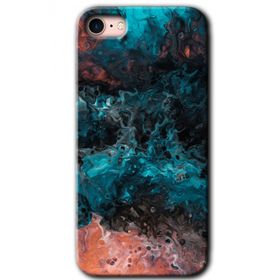 Apple iPhone 7 Liquid Colorfull Baskılı Uyumlu Silikon Kılıf