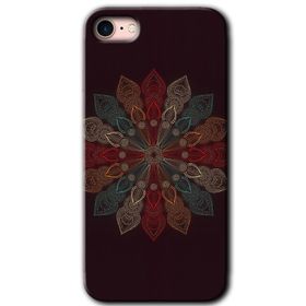 Apple iPhone 7 Mandala Flower Wal Baskılı Uyumlu Silikon Kılıf