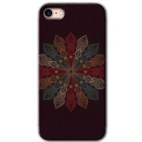 Apple iPhone 7 Mandala Flower Wal Baskılı Uyumlu Silikon Kılıf