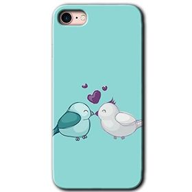 Apple iPhone 7 Mutlu Kuşlar Baskılı Uyumlu Silikon Kılıf