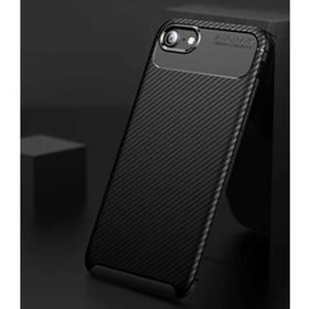 Apple Iphone 7 Negro Karbon-Lacivert Silikon Kılıf