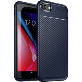 Apple Iphone 7 Negro Karbon-Lacivert Silikon Kılıf
