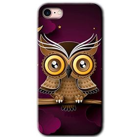 Apple iPhone 7 Owl Bird Branch Baskılı Uyumlu Silikon Kılıf