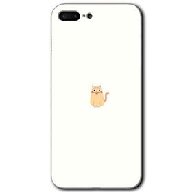Apple iPhone 7 Plus Cat Minimalism Baskılı Uyumlu Silikon Kılıf