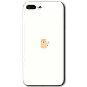 Apple iPhone 7 Plus Cat Minimalism Baskılı Uyumlu Silikon Kılıf