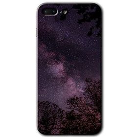 Apple iPhone 7 Plus Gece Galaksi Baskılı Uyumlu Silikon Kılıf
