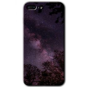 Apple iPhone 7 Plus Gece Galaksi Baskılı Uyumlu Silikon Kılıf