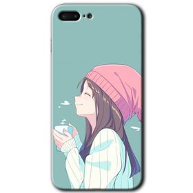 Apple iPhone 7 Plus Happy Girl Baskılı Uyumlu Silikon Kılıf