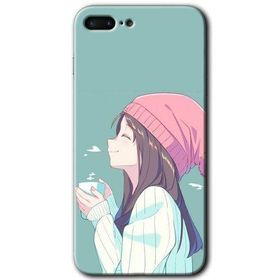 Apple iPhone 7 Plus Happy Girl Baskılı Uyumlu Silikon Kılıf
