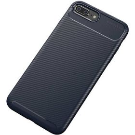 Apple Iphone 7 Plus Negro Karbon-Lacivert Silikon Kılıf