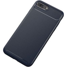 Apple Iphone 7 Plus Negro Karbon-Lacivert Silikon Kılıf