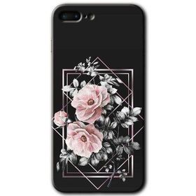 Apple iPhone 7 Plus Retro Çiçek 1 Baskılı Uyumlu Silikon Kılıf