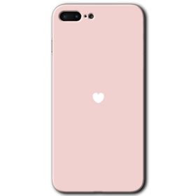 Apple iPhone 7 Plus Sade Kalp Baskılı Uyumlu Silikon Kılıf