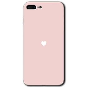 Apple iPhone 7 Plus Sade Kalp Baskılı Uyumlu Silikon Kılıf