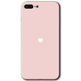 Apple iPhone 7 Plus Sade Kalp Baskılı Uyumlu Silikon Kılıf