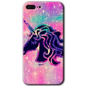 Apple iPhone 7 Plus Unicorn Kristal Baskılı Uyumlu Silikon Kılıf