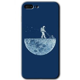 Apple iPhone 7 Plus Uzay İşçisi Baskılı Uyumlu Silikon Kılıf