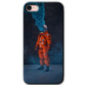 Apple iPhone 7 Smoke Astronot Baskılı Uyumlu Silikon Kılıf