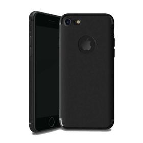 Apple İphone 7 Tıpalı Siyah Silikon Kılıf