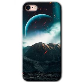 Apple iPhone 7 Uzay Gökyüzü Baskılı Uyumlu Silikon Kılıf
