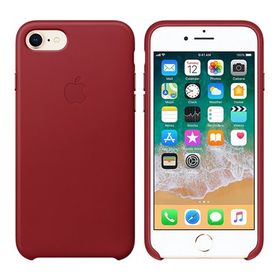Apple iPhone 8-7 Kırmızı Deri Kılıf