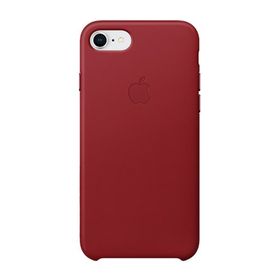 Apple iPhone 8-7 Kırmızı Deri Kılıf