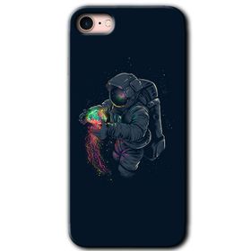 Apple iPhone 8 Astronot Kıyafeti Baskılı Uyumlu Silikon Kılıf