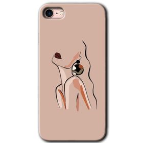 Apple iPhone 8 Çizim Silüet Baskılı Uyumlu Silikon Kılıf