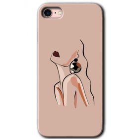 Apple iPhone 8 Çizim Silüet Baskılı Uyumlu Silikon Kılıf