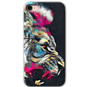 Apple iPhone 8 Colorfull Aslan Baskılı Uyumlu Silikon Kılıf