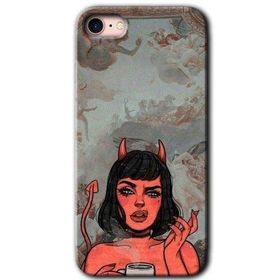 Apple iPhone 8 Devil Girl Baskılı Uyumlu Silikon Kılıf