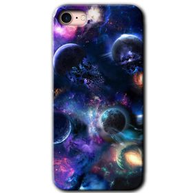 Apple iPhone 8 Gezegen Karışımı Baskılı Uyumlu Silikon Kılıf