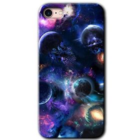 Apple iPhone 8 Gezegen Karışımı Baskılı Uyumlu Silikon Kılıf