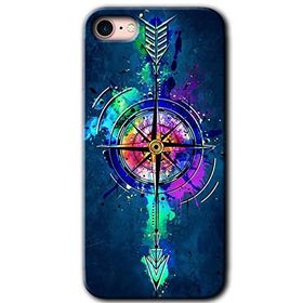 Apple iPhone 8 Gizemli Pusula Baskılı Uyumlu Silikon Kılıf