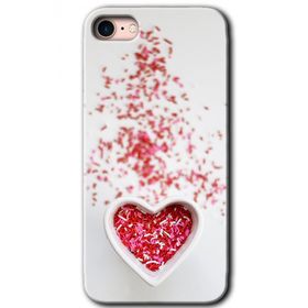 Apple iPhone 8 Kalpli Şekerleme Baskılı Uyumlu Silikon Kılıf