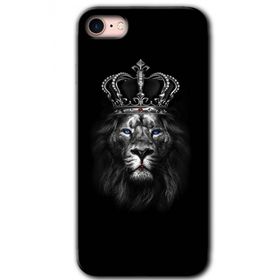 Apple iPhone 8 King Lion Baskılı Uyumlu Silikon Kılıf