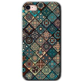 Apple iPhone 8 Mandala Desen Baskılı Uyumlu Silikon Kılıf