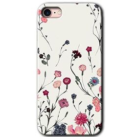 Apple iPhone 8 Mat Çiçek Baskılı Uyumlu Silikon Kılıf