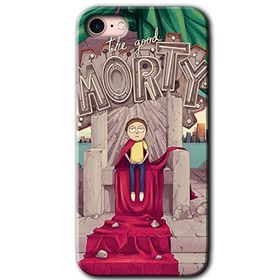 Apple iPhone 8 Morty Baskılı Uyumlu Silikon Kılıf