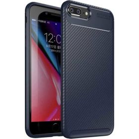 Apple Iphone 8 Negro Karbon-Lacivert Silikon Kılıf