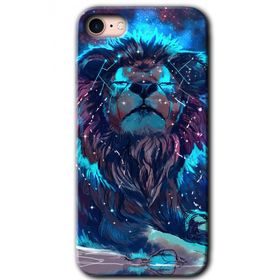 Apple iPhone 8 Neon Aslan Baskılı Uyumlu Silikon Kılıf