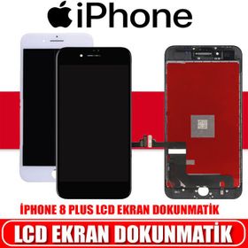 Apple iPhone 8 Plus Dokunmatik Beyaz Servis Revize Lcd Ekran