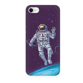Apple iPhone 8 Uyumlu Astronot Baskılı Silikon Kılıf