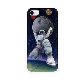 Apple iPhone 8 Uyumlu Astronot Baskılı Silikon Kılıf
