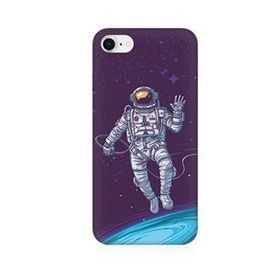 Apple iPhone 8 Uyumlu Astronot Baskılı Silikon Kılıf